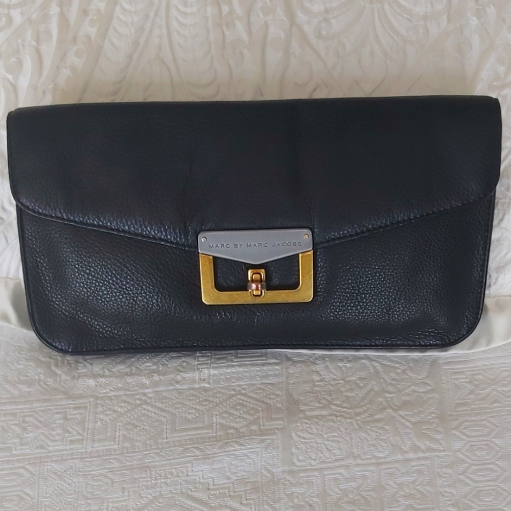 Marc BY Marc Jacob Oversized Leather Clutch